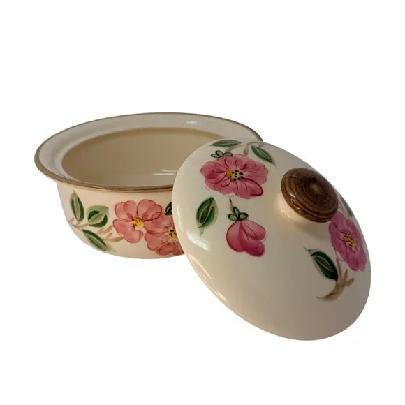 Vintage Franciscan Desert Rose Covered Casserole Made in Portugal - Picture 4 of 8